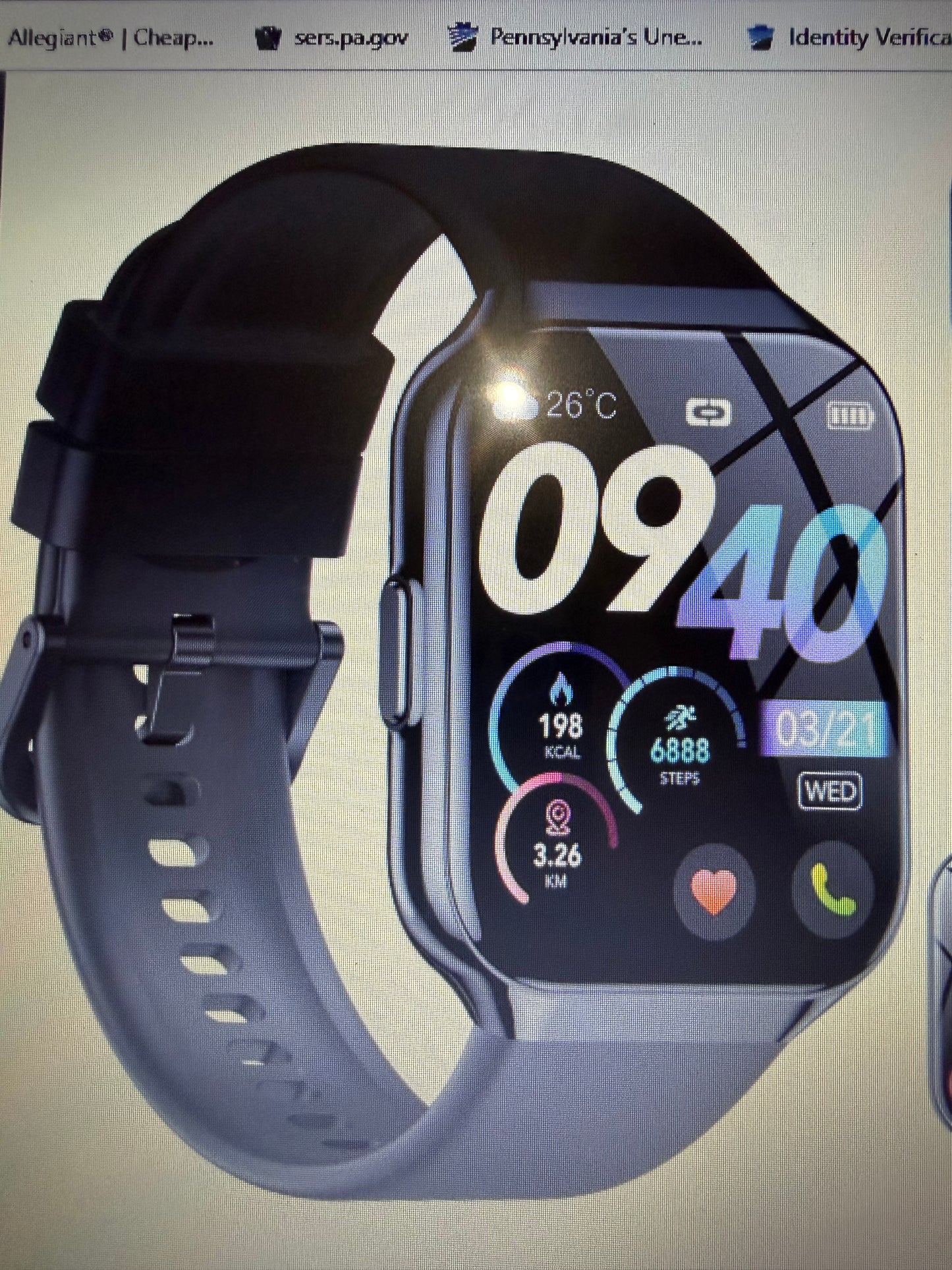 SOUYIE Bluetooth Calling Smart Watch – Fitness Tracker for Android & iPhone