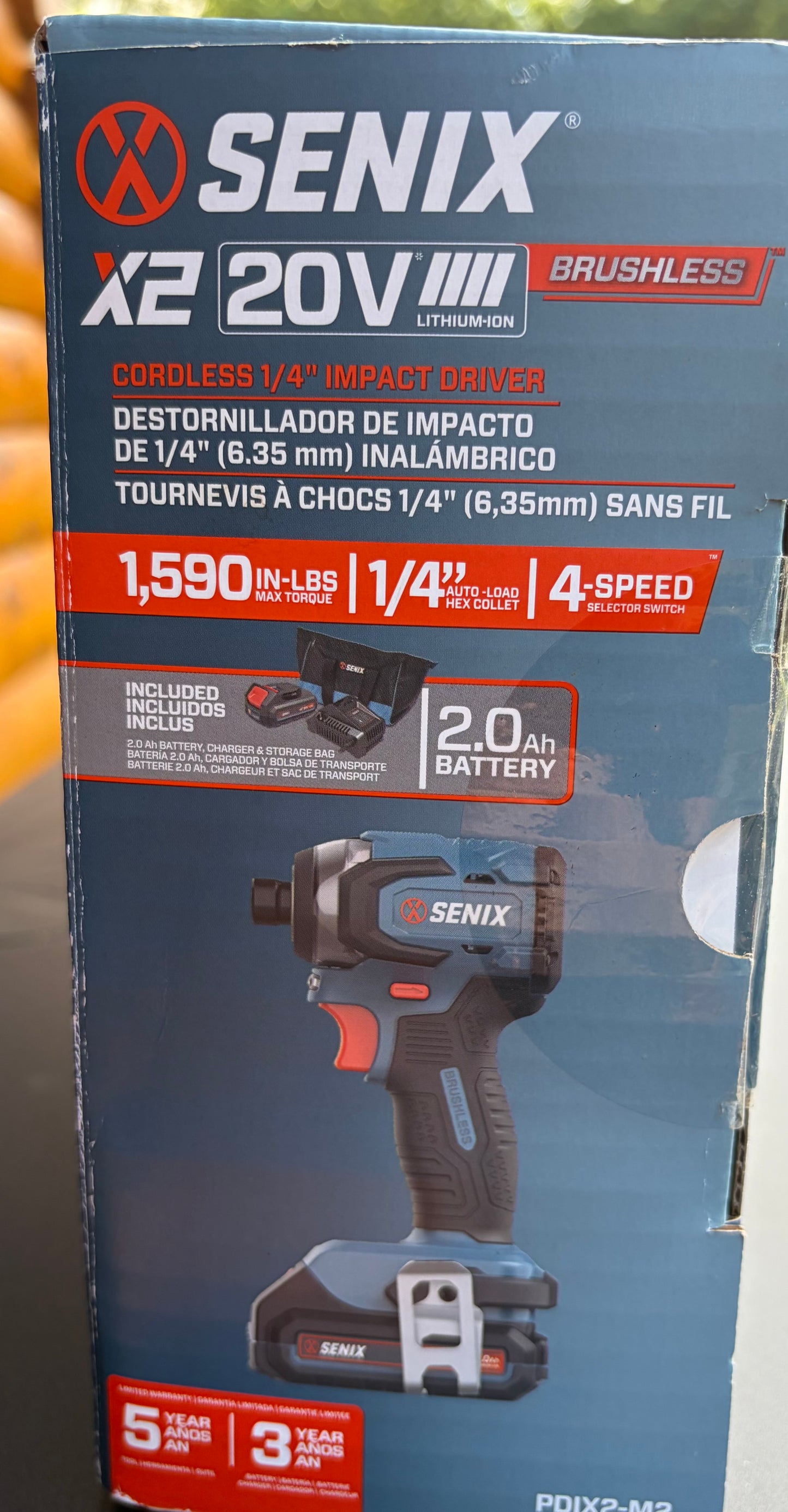 Senix X2 20V Cordless 1/4" Impact Driver Kit