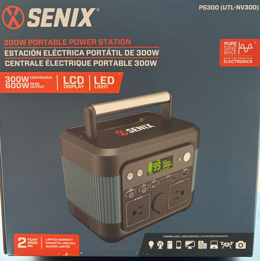 Senix PS300 300W Portable Power Station - Front view
