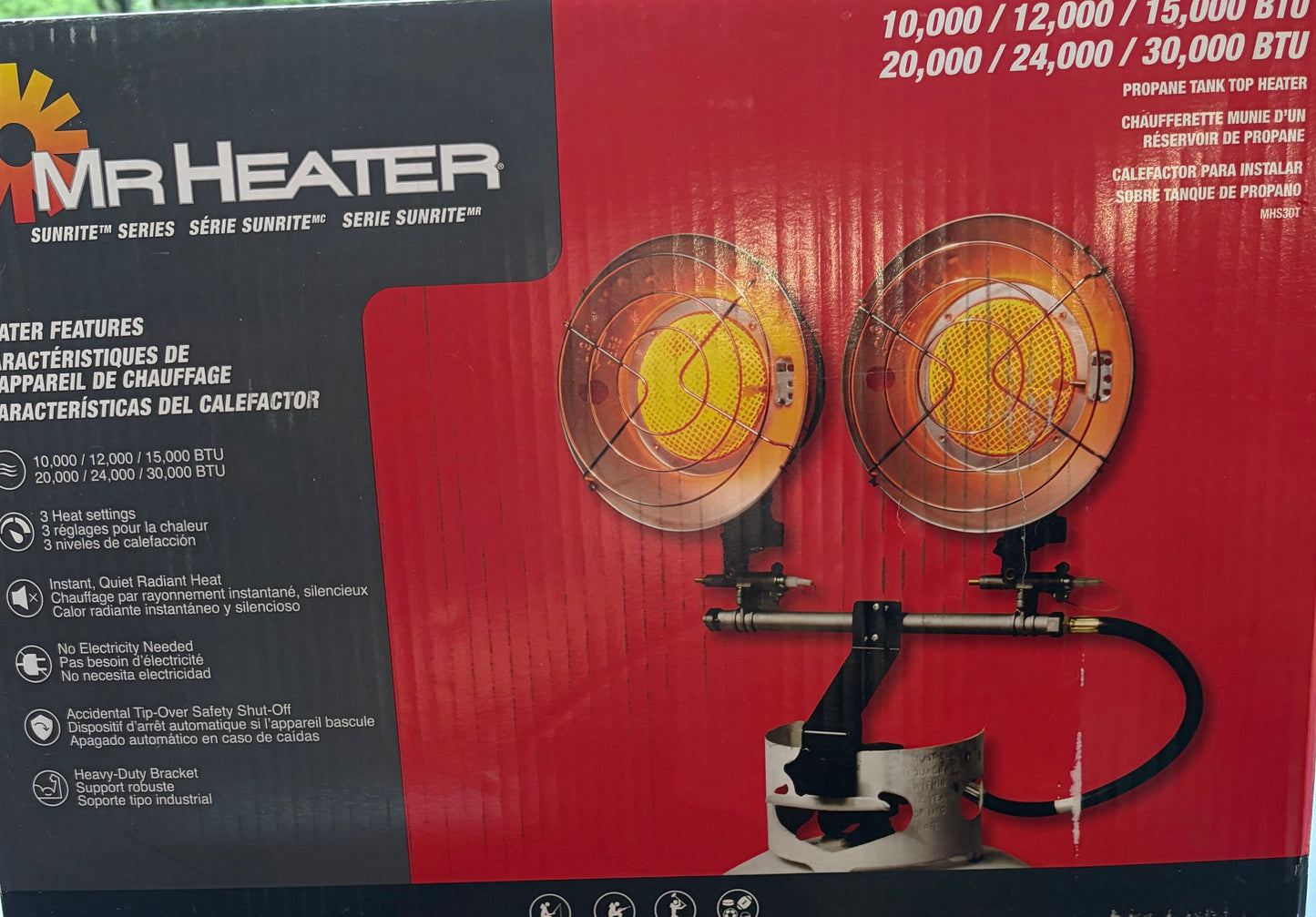Mr. Heater 10,000/30,000 BTU Propane Tank Top Heater
