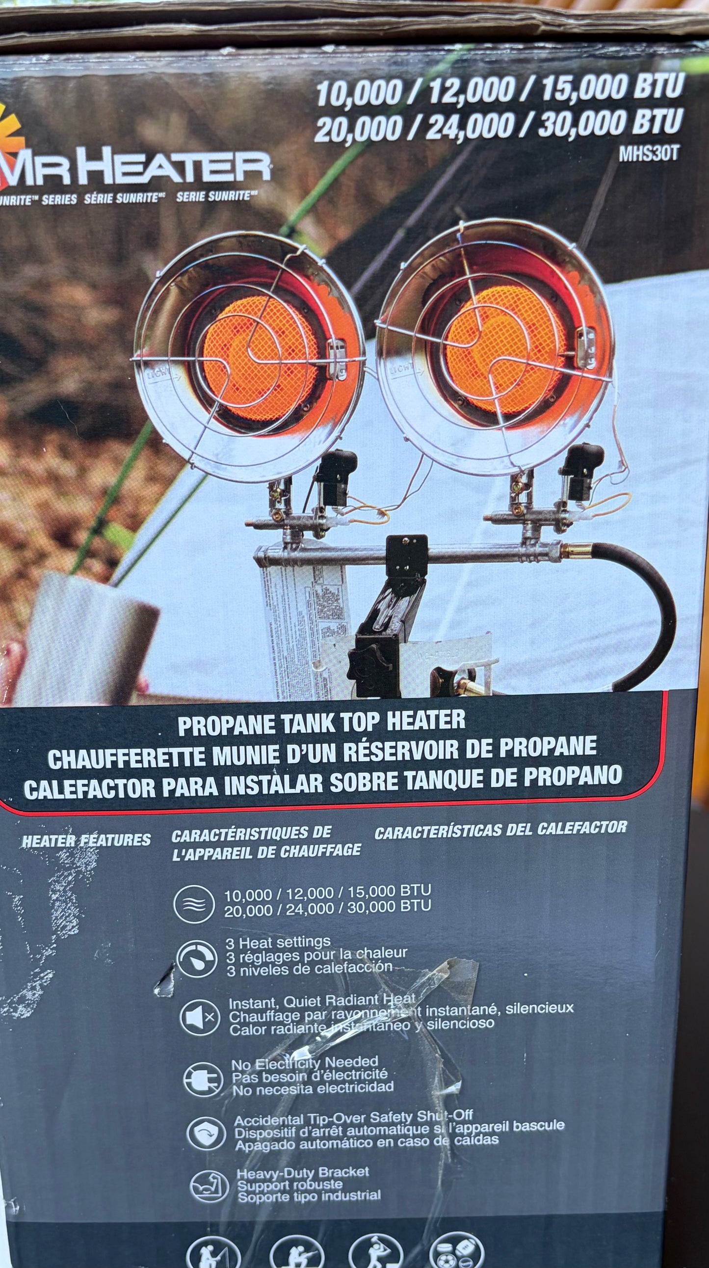 Mr. Heater 10,000/30,000 BTU Propane Tank Top Heater