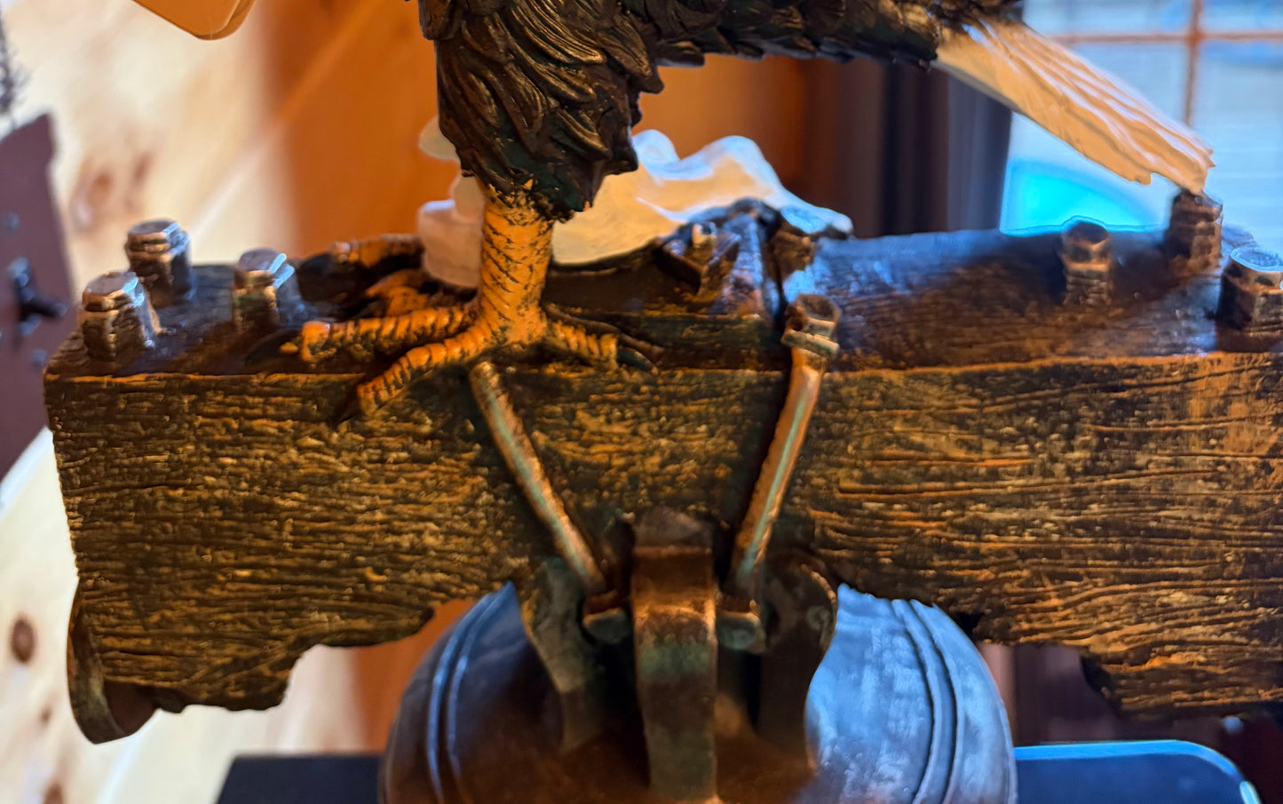 Freedom Ring Patriotic Eagle & Liberty Bell Statue-American Home Decor