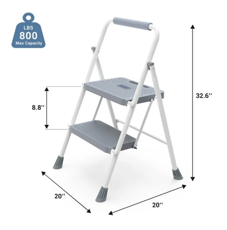 Concetta Step Ladder – 800 lb Capacity, 32.6x20x20 Inch