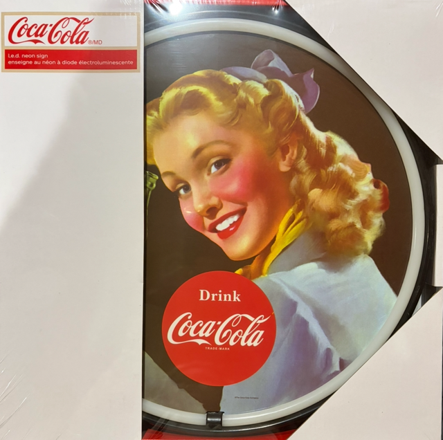 Retro Soda Style LED Neon Sign- pin-up girl Wall Decor