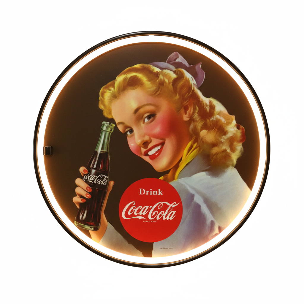 Retro Soda Style LED Neon Sign- pin-up girl Wall Decor